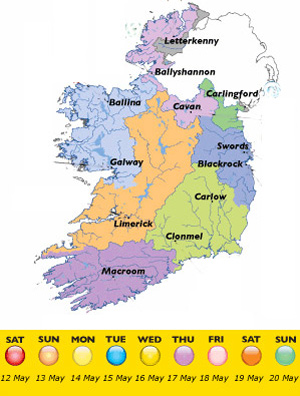 Events map