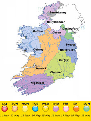 Events map