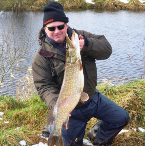 Nice Pike on the fly for Kevin.