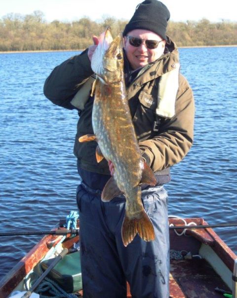 Wobbled Pollan dead bait tempted this Pike for Kevin.