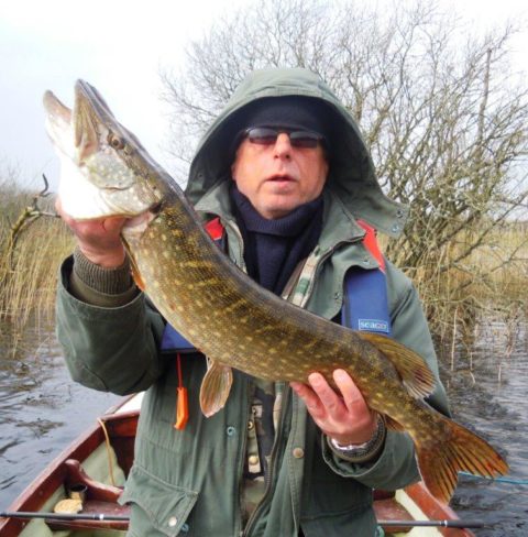 Alain RENAUDIN from France with one of his first Pike