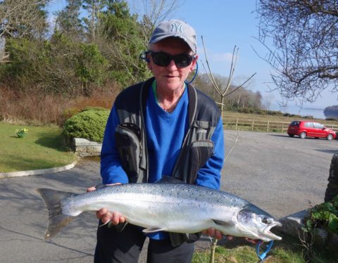 Paul Mc Leod with his fish from the Money Hole 