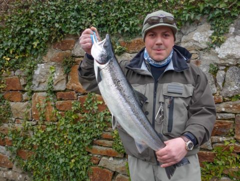  Trevor Doherty with his fish from the Cascades