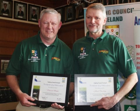 Vincent Walsh and Mark Theedom Who represemnted Ireland at the 2014 Fish-O-Mania Competition in England