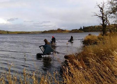 Anglers in Action Yesterday at the Ballybay Angling Association 4 Man Team Event